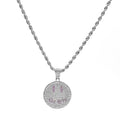 Justin Bieber Drew Smile Face Necklace with Zirconia